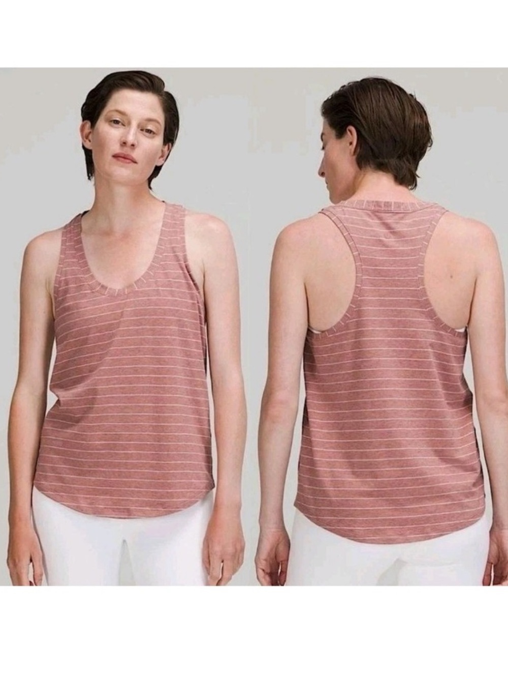 Lululemon Love Tank in Heathered Spiced Chia Size 6 Athleisure Yoga Top